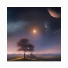 Tree In The Sky Canvas Print