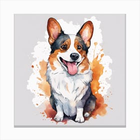 Corgi Dog Canvas Print