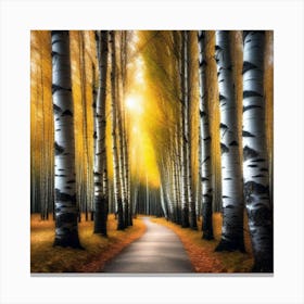 Birch Trees 25 Canvas Print