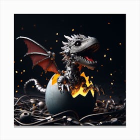 Robot Dragon 2 Canvas Print