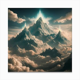 Fantasy Mountains Canvas Print