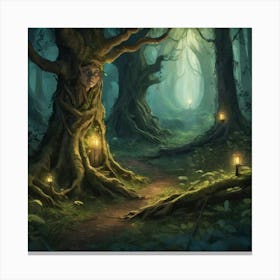 Dark Forest 84 Canvas Print