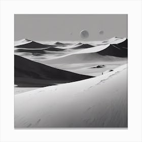 604434 Dune Art Print Black Wite Xl 1024 V1 0 Canvas Print