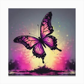 Butterfly In The Sky 7 Canvas Print