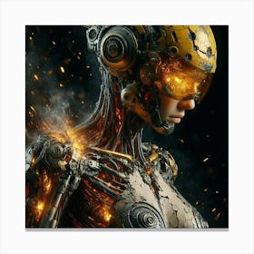 Futuristic Woman 17 Canvas Print