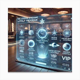 A Futuristic Loyalty Program Interface For The Ast Canvas Print