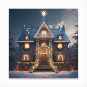 Christmas House 53 Canvas Print