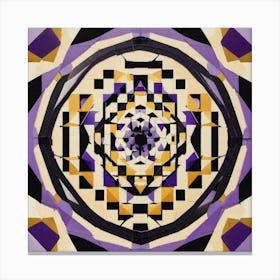 Purple around design Canvas Print