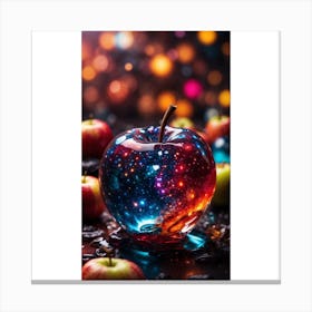 Galaxy Apple Canvas Print