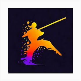 Samurai Warrior - Bo Staff - Wushu - Martial Arts 14 Canvas Print