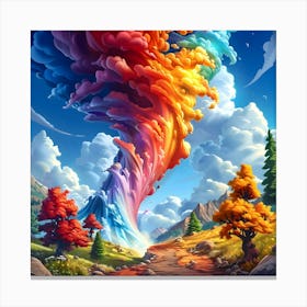 Chromatic Phenomenon's Skyward Reach Canvas Print