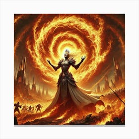 Queen Sorath Inferno Vortex Canvas Print