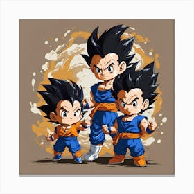Dragon Ball Family Canvas Print