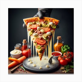 Pizza68 Canvas Print