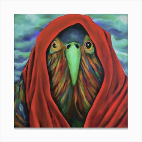 Red Hooded Parrot Canvas Print