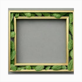 Frame With Leaves 3 Canvas Print