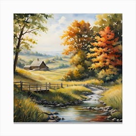 Autumn In The Country Canvas Print