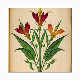 Flora Of Iran Art Canvas Print