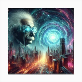 Albert Einstein 12 Canvas Print