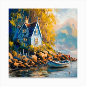 House By The Lake 5 Canvas Print