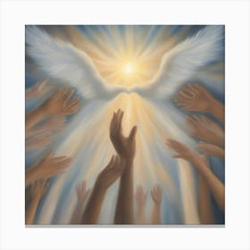 Angels In The Sky Canvas Print