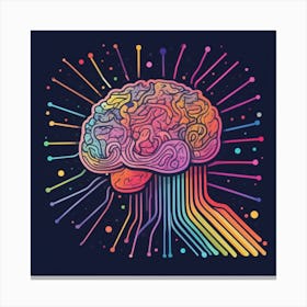 Brain Art 1 Canvas Print