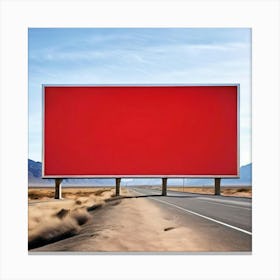 Mock Up Blank Billboard Roadside Advertising Large Outdoor Customizable Template Unprinted (11) Canvas Print