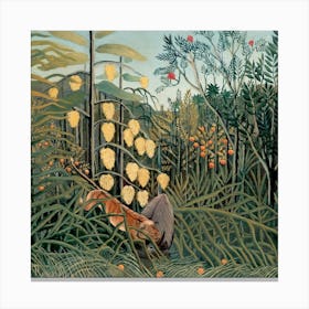 Tiger In The Jungle Canvas Print