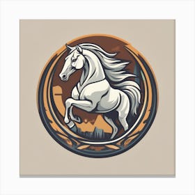 Horse Logo Canvas Print