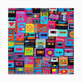 Cassette Tapes Canvas Print