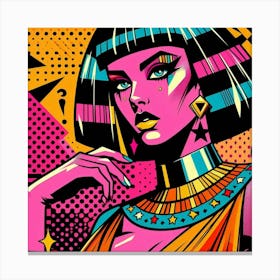 Pop Egyptian Lara Crystal Canvas Print