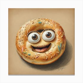 Bagel 8 Canvas Print