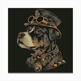 Steampunk Dog 1 Canvas Print