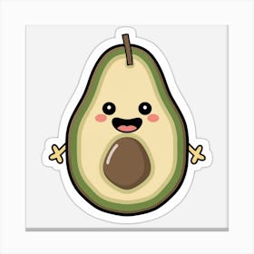 Avocado image Canvas Print