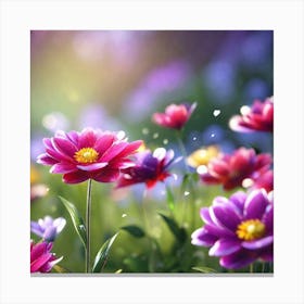 Flowers In The Garden 7 Canvas Print