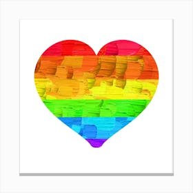 Rainbow Heart 1 Canvas Print