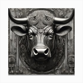 Bull Head Canvas Print