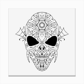 Mandala Skull 10 Canvas Print