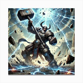 Arin Stonebreaker Earthquake Smash Canvas Print