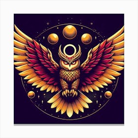 Owl Flying 3 Canvas Print