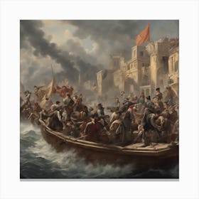 0 A Historical Painting With Important Events, The A Esrgan V1 X2plus (1) Canvas Print