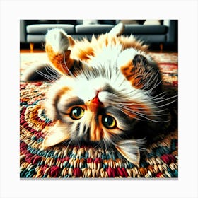 Feline Creative Cat Illustration 84 1 Canvas Print