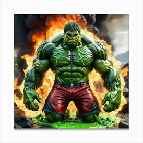 Incredible Hulk 3 Canvas Print