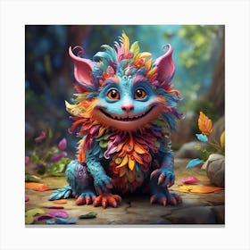 Colorful Troll 8 Canvas Print