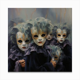 Masks Of Venice Canvas Print