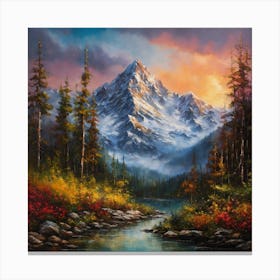 Mountain Peaks Canvas Print