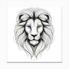 Lion Head 12 Canvas Print