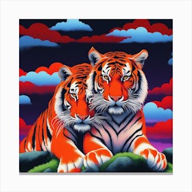 Tiger Lovers Canvas Print