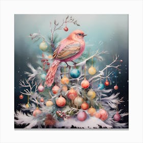 Soothing Serenade: Watercolour Christmas Bliss 1 Canvas Print