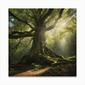 Tree In The Forest Canvas Print